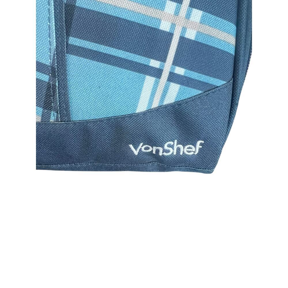 VONSHEF 4 PERSON OUTDOOR PICNIC BACKPACK INSULATED COOLER BLANKET WINE HOLDER - Picture 10 of 12